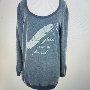 Dreamr Free As A Bird Active Sweater Comfortable blue grey